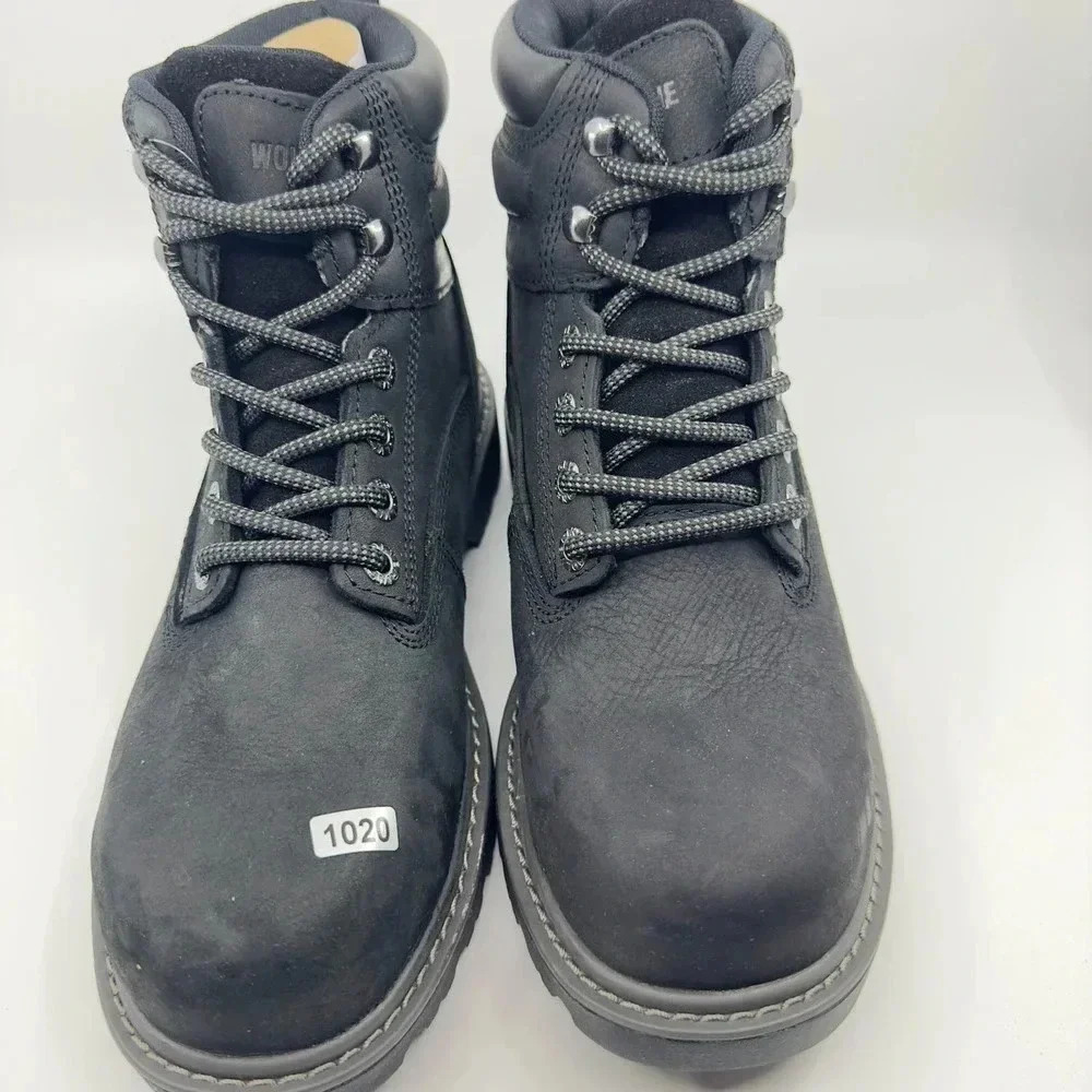 Wolverine Mens Boot Floorhand Work Lace-Up Steel Toe Leather Black Size 7 W10691 - Picture 2 of 7